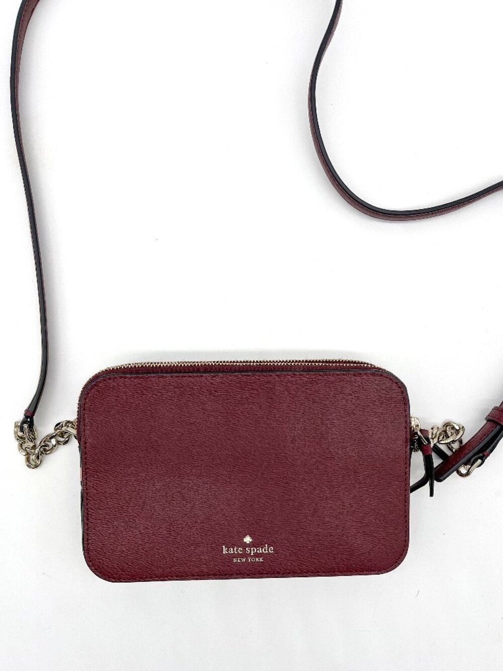 Kate Spade Dog Crossbody Bag Pink Burgundy Novelty Purse - Picture 2 of 11